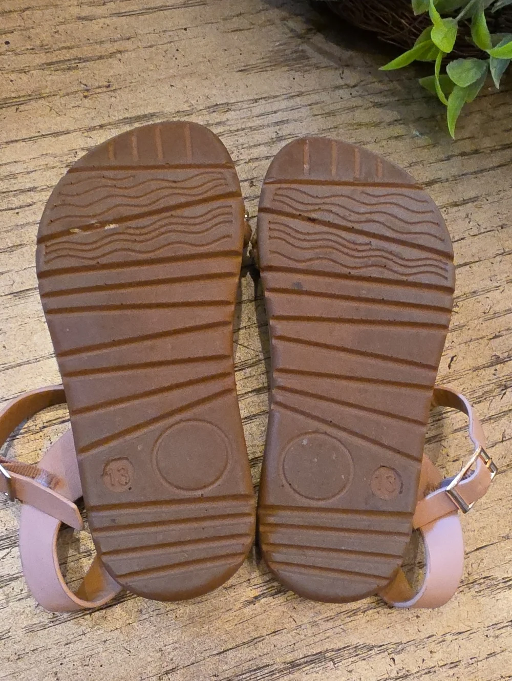 Braided Bead Pink Sandals Size 13